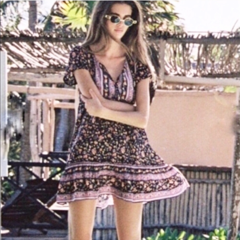 ARNHEM Bloom babydoll mini dress nightshade floral - Picture 2 of 12